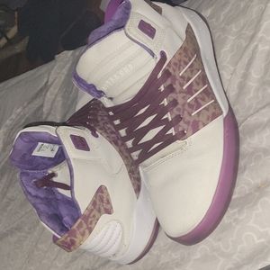 Supra Skytop 3 rare white n purple size 10